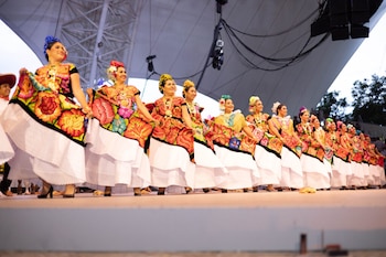 La Guelaguetza reúne a miles de visitantes en el Cerro del Fortín cada julio.
Delegaciones de todo Oaxaca participan en la máxima fiesta cultural del estado.
El Auditorio Guelaguetza será sede de presentaciones emblemáticas en 2026. (Cortesía Gobierno del Estado de Oaxaca)