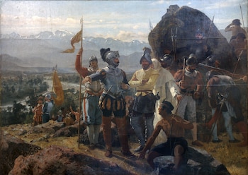 “La fundación de Santiago” (1888) de Pedro Lira