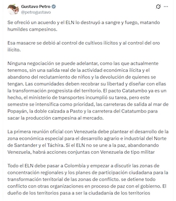 - crédito @petrogustavo/X