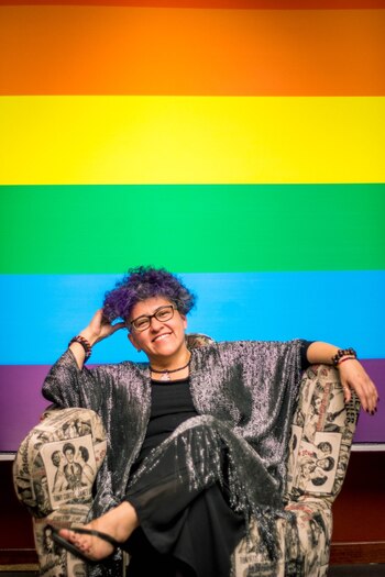 Junto a Florence Thomas y