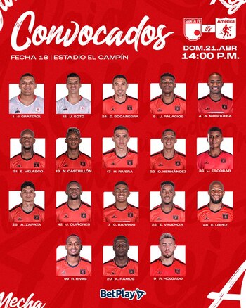 América de Cali tiene listos