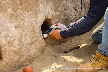 Características constructivas y objetos evidencian alto estatus social. Universidad Nacional de Trujillo