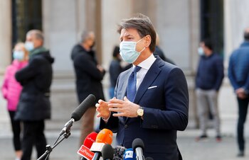 El primer ministro Giuseppe Conte