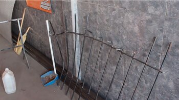 Así quedó la reja que