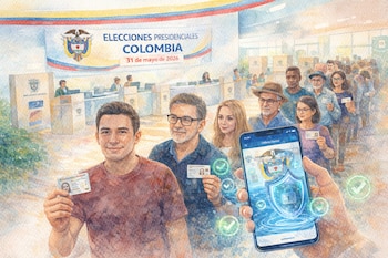 Ciudadanos deben tener la cédula digital cargada en la aplicación antes de llegar a la mesa, para evitar demoras y congestiones - crédito Imagen Ilustrada Infobae