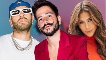 Feid, Camilo y Greeicy Rendón