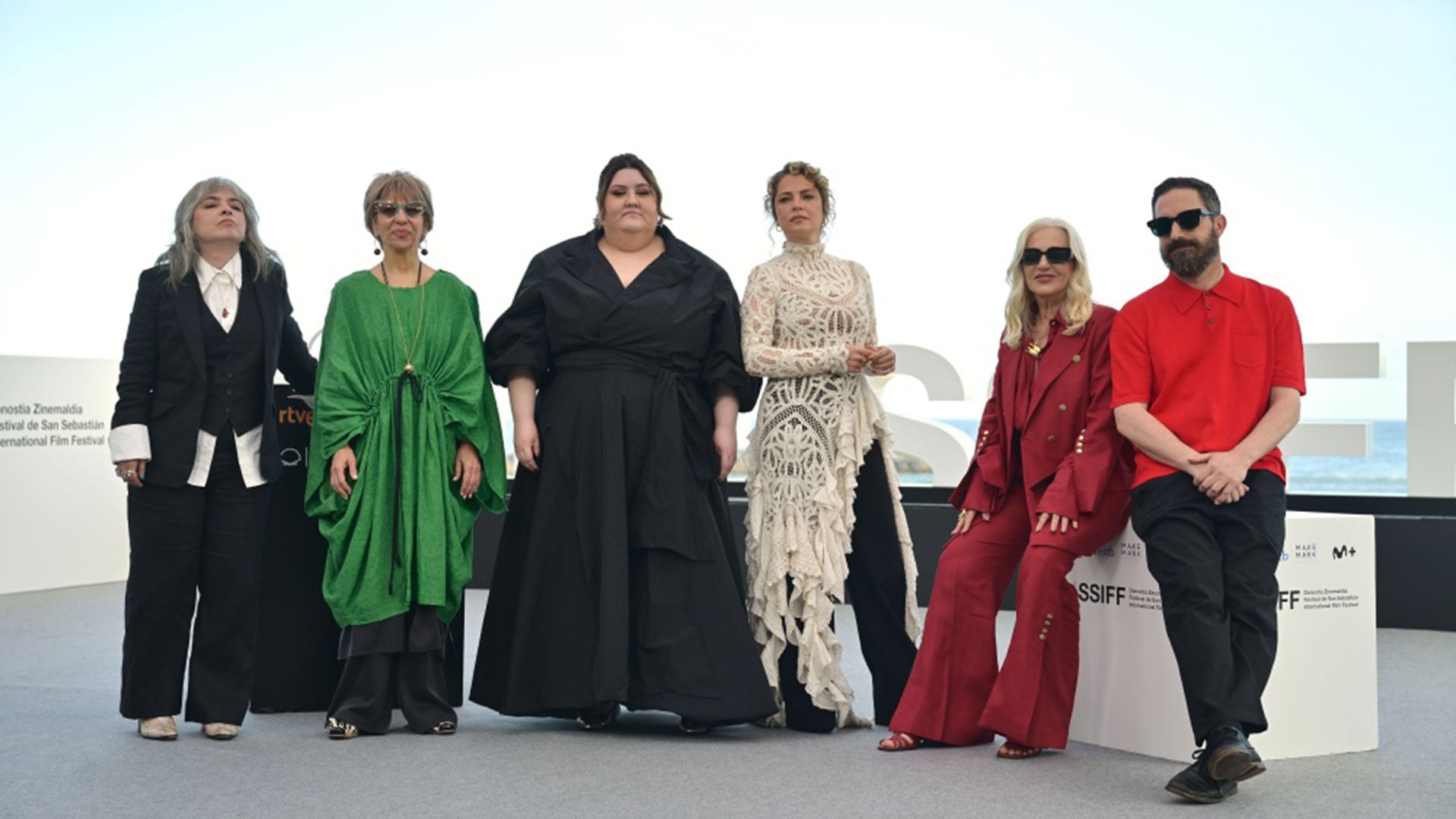 De izq. a der.: Mariana Enriquez, Alejandra Flechner, Carolina Sánchez Álvarez, Dolores Fonzi, Mercedes Morán y Pablo Larraín