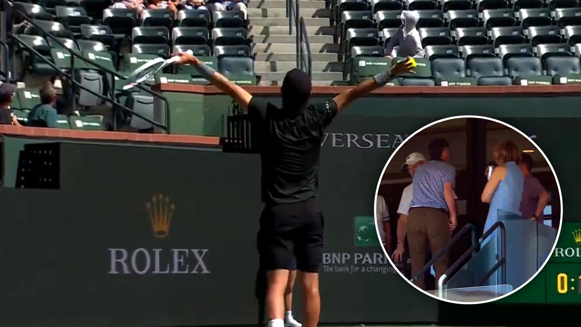 El francés Térence Atmane realiza gestos a los espectadores que estaban hablando en el estadio