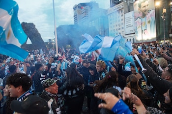 Festejos Argentina Inglaterra en el Mundial 2026 - Obelisco