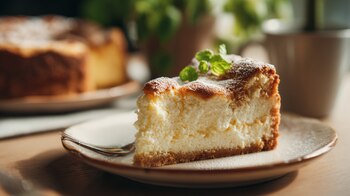 Pastel de avena, requesón cremoso, naranja, postre casero – (Imagen Ilustrativa Infobae)