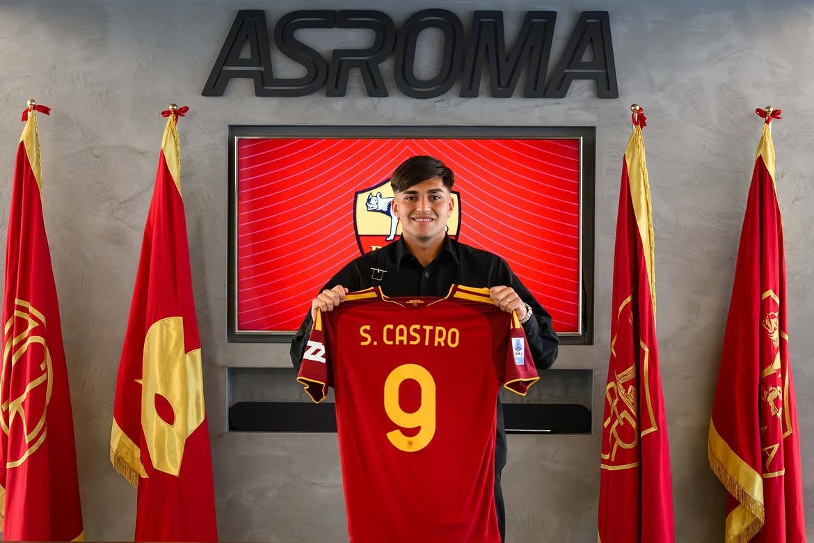 Santiago Castro lucirá el dorsal 9 en su etapa en Roma