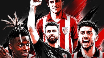 El Athletic de Bilbao celebra que tres de sus jugadores sean campeones del mundo