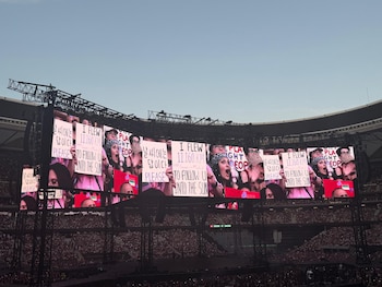 Primera noche de BTS en Madrid, el 26 de junio de 2026. (Infobae España)
