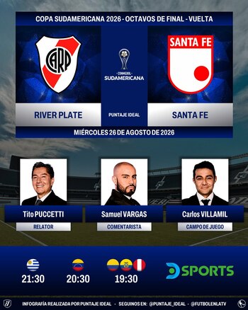 El trio colombiano estará presente en el Monumental de Buenos Aires -crédito @Puntaje_Ideal/X