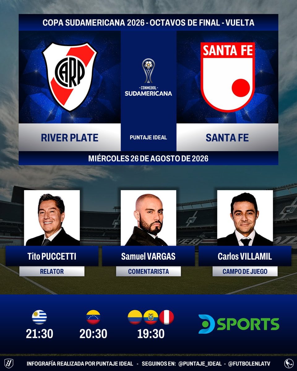 El trio colombiano estará presente en el Monumental de Buenos Aires -crédito @Puntaje_Ideal/X