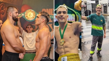La historia del boxeador argentino que es barrendero, ganó 100 mil dólares en una pelea y va por otro título internacional