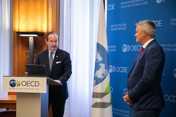 El canciller de Panamá, Javier Martínez-Acha Vásquez, afirmó que el acuerdo con la OCDE representa una decisión estratégica y un compromiso de transformación para alinear al país con estándares internacionales. Tomada de X