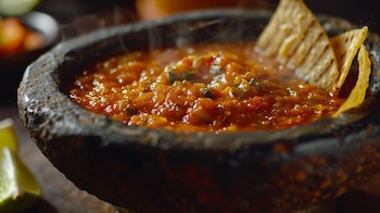 La salsa de limón tostado