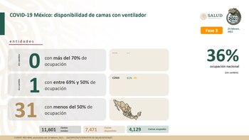 Camas con ventilador ocupadas (Foto: