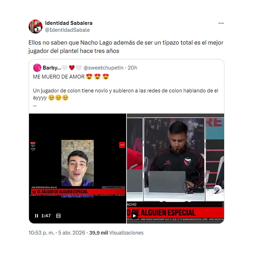 Otro mensaje de respaldo a Lago