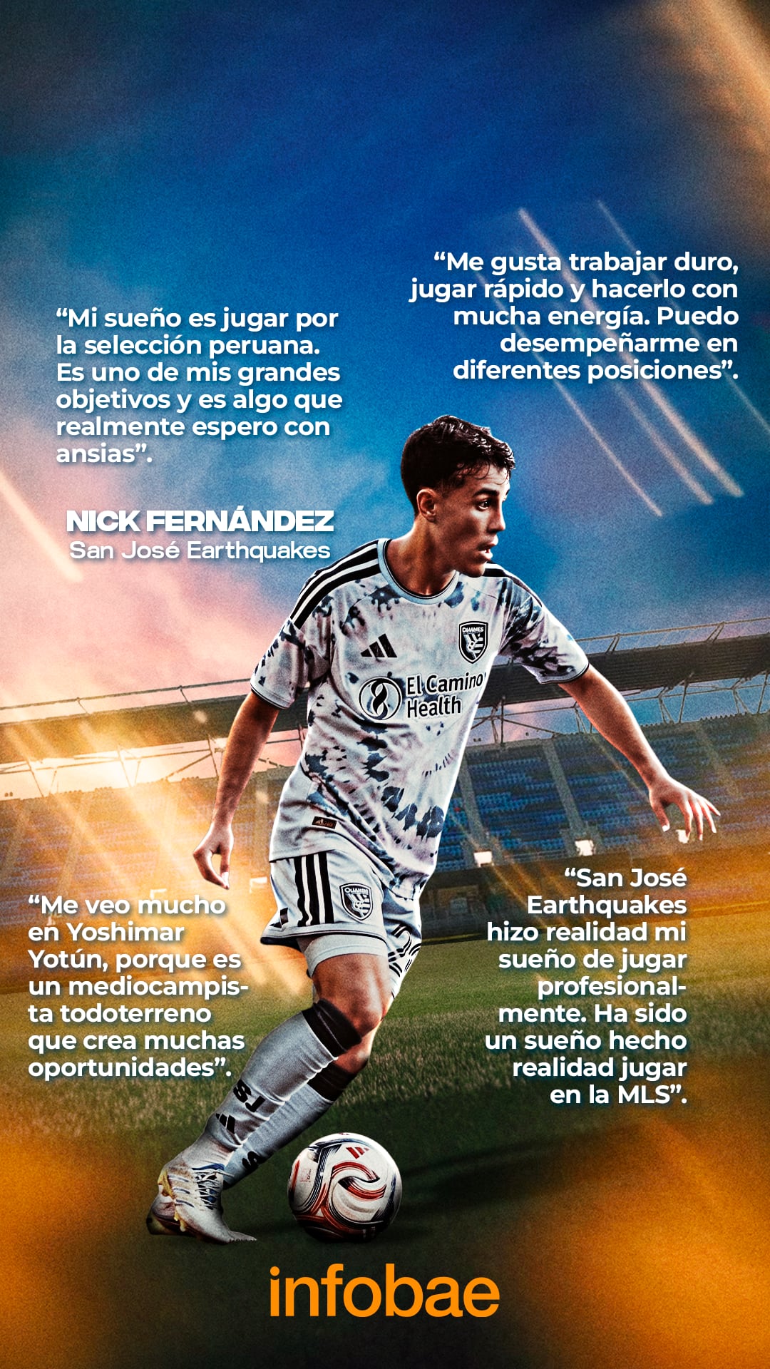Entrevista a Nick Fernández con Infobae Perú. - Crédito: Renzo Galiano