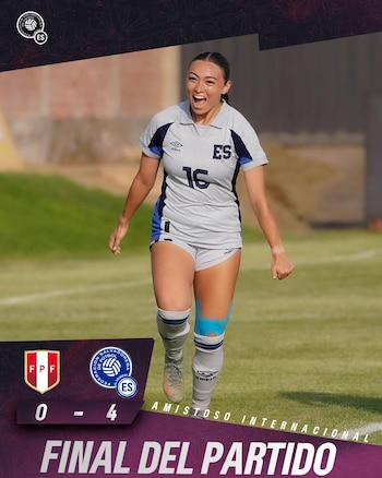 Danya Gutiérrez celebra tras anotar