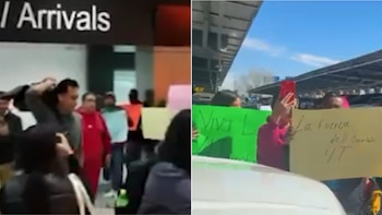 Protestan por llegada de Marx