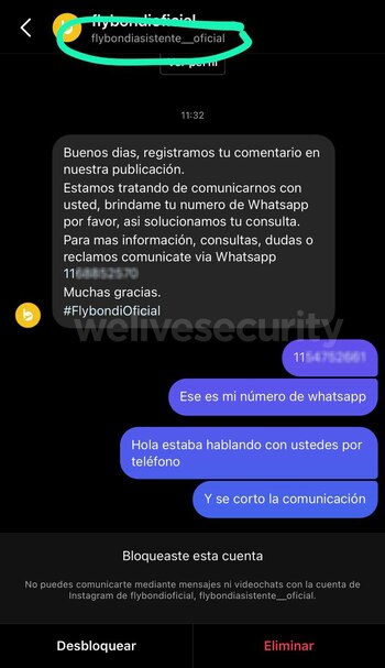 fraude instagram
