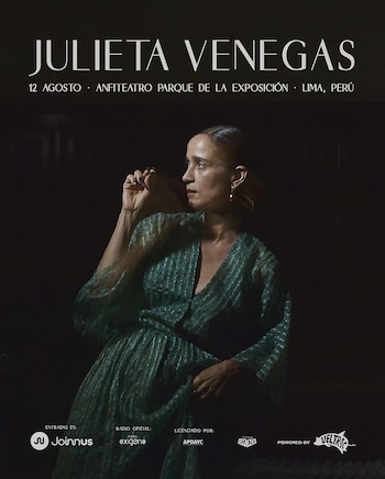 Julieta Venegas llega la Perú