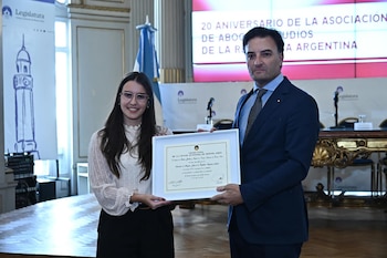 La Asiciacion de Abogados Judíos de la Republica Argentina (AAJRA) conmemoró sus 20 años con un acto en la Legislatura porteña
