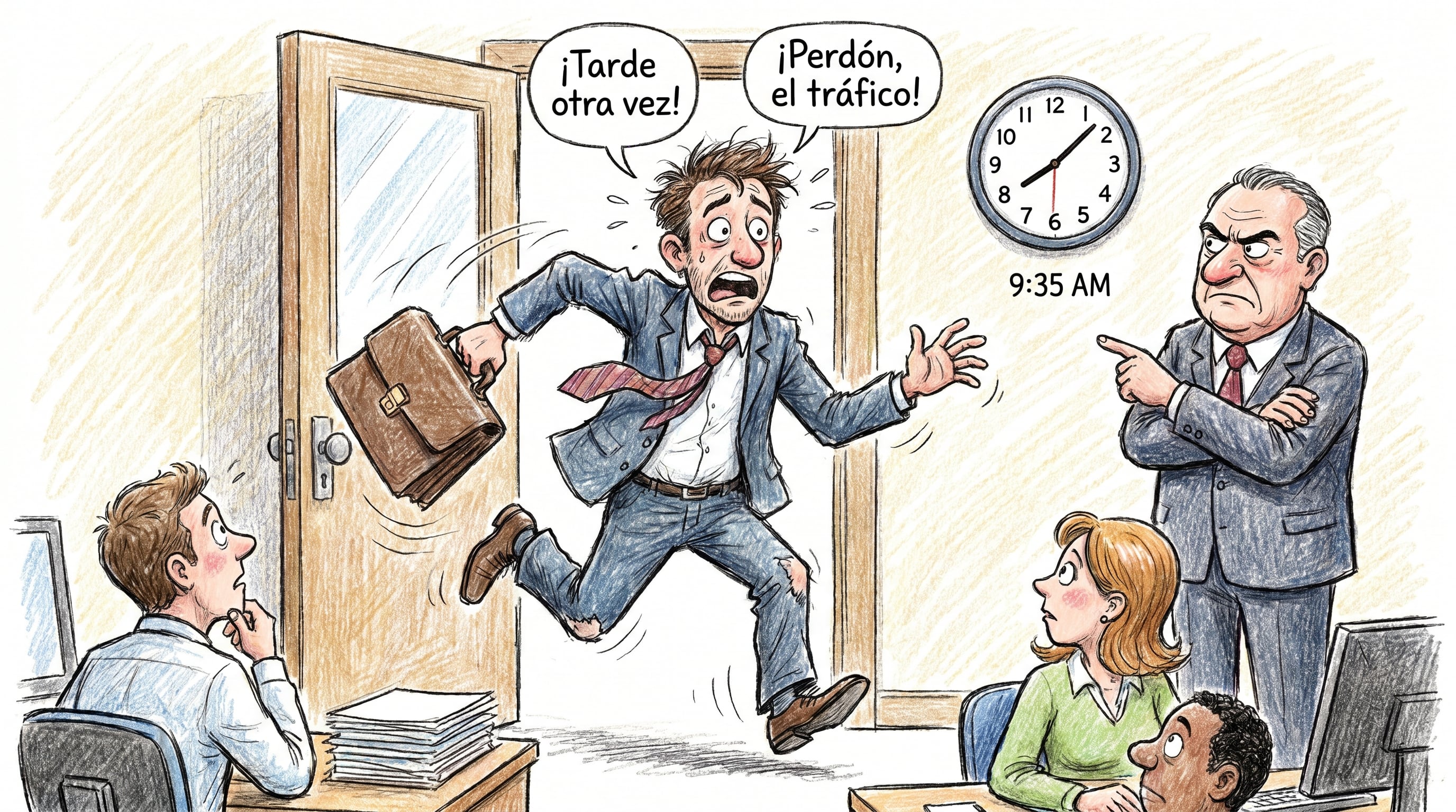 La impuntualidad habitual puede relacionarse con una percepción distorsionada del tiempo - crédito Imagen Ilustrativa Infobae