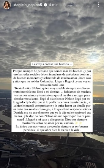 La paisa reflexionó sobre la