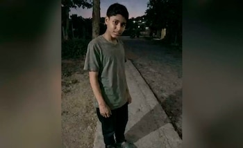 Kener Zamora, de 17 años,