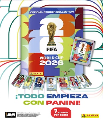 Como novedad, en el álbum del Mundial 2026 los sobres contienen 7 láminas - crédito Panini