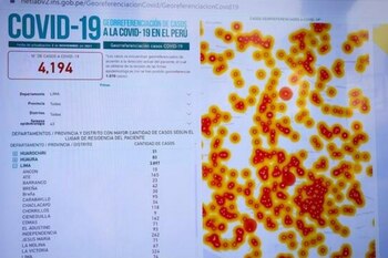 Mapa de calor sobre el