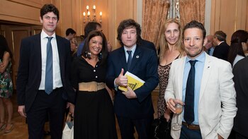 El senador Martín Lousteau; Carolina