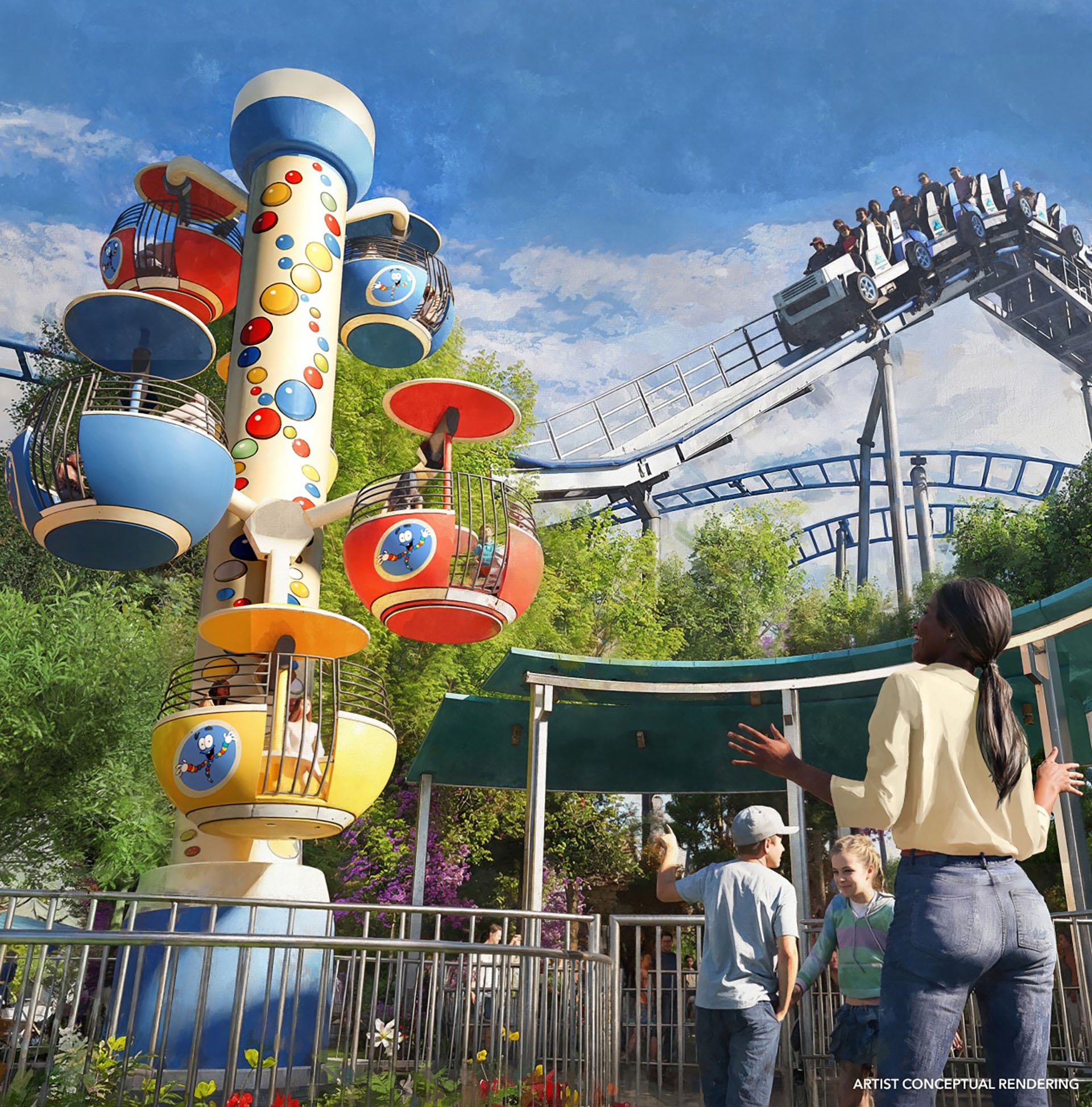 El parque temático Universal Kids Resort reúne siete zonas inspiradas en Shrek, Jurassic World, SpongeBob SquarePants, Minions, Trolls, Puss in Boots y la Isle of Curiosity. (@universalkidsresort)