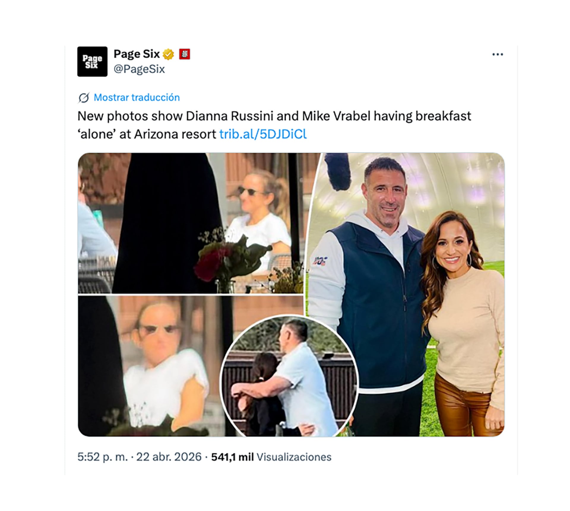 Las imágenes del desayuno que publicó Page Six