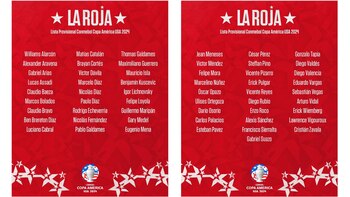 La lista preliminar de 55