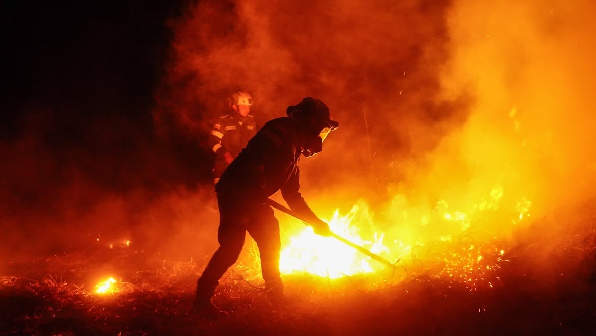 Con combustible, estarían volviendo a generar incendios en Coello - crédito @gobertolima/Instagram