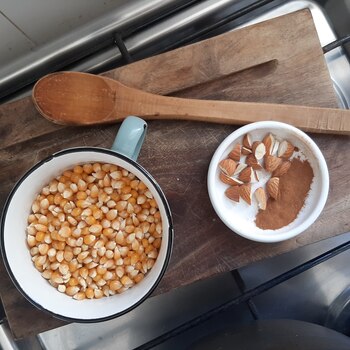 Pochoclos con frutos secos