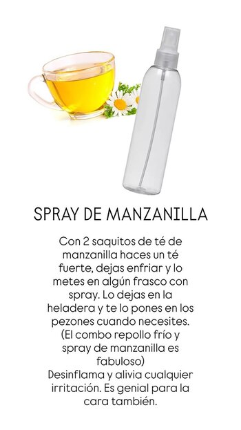 Después, té de manzanilla...