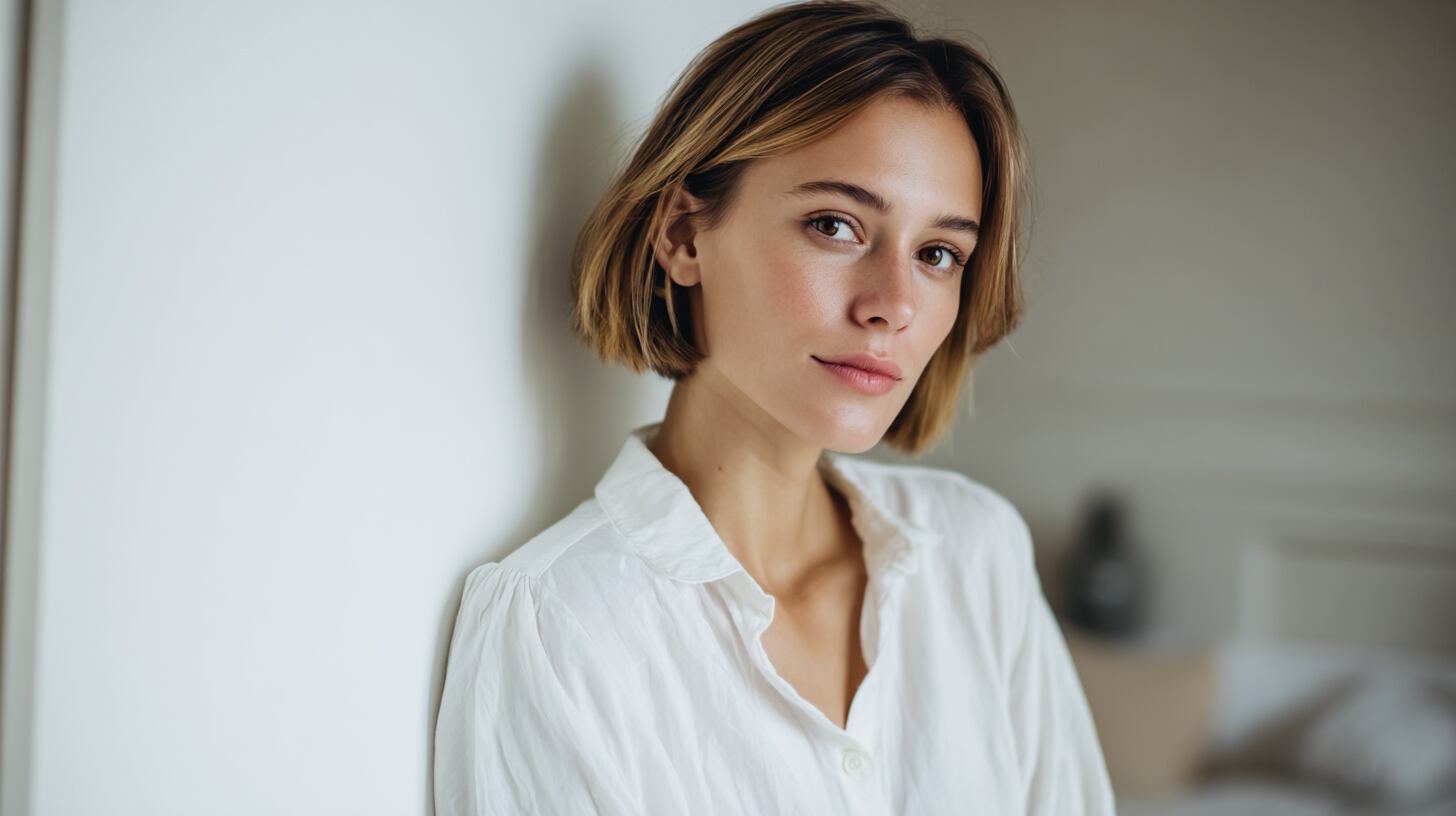 El bob playero admite raya al medio o al costado, adaptándose a diferentes rostros y permitiendo variedad de estilos con un mismo corte en verano – (Imagen Ilustrativa Infobae)