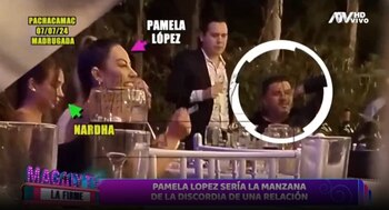 Pamela López fue captada en