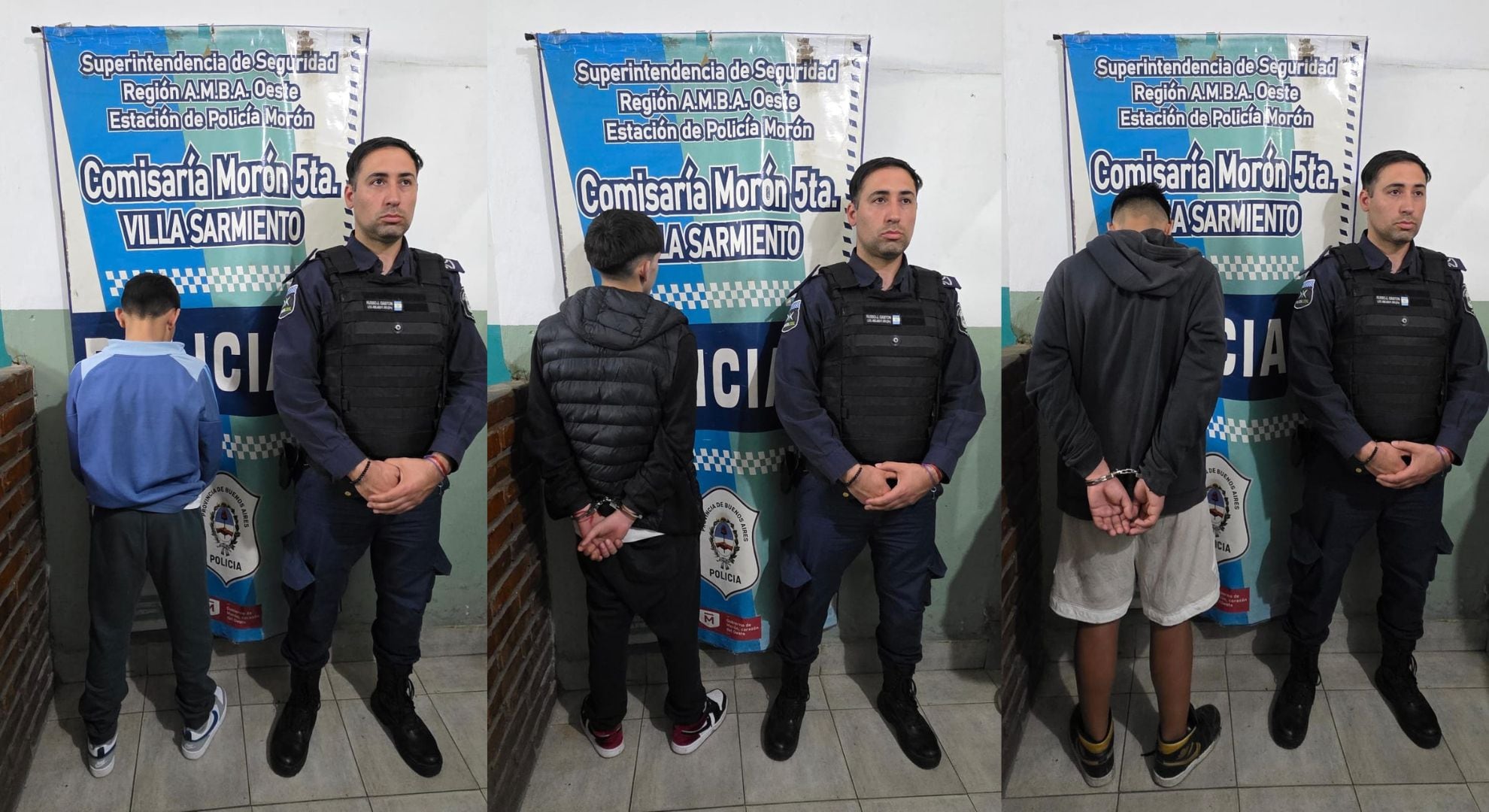 Los tres menores detenidos