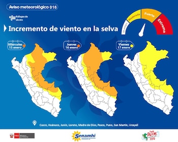Aviso meteorológico N° 016.