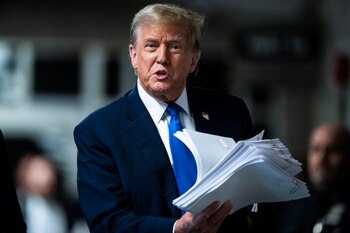 El ex presidente Donald Trump (EFE/EPA/Jabin Botsford)