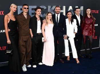 La familia Beckham completa en
