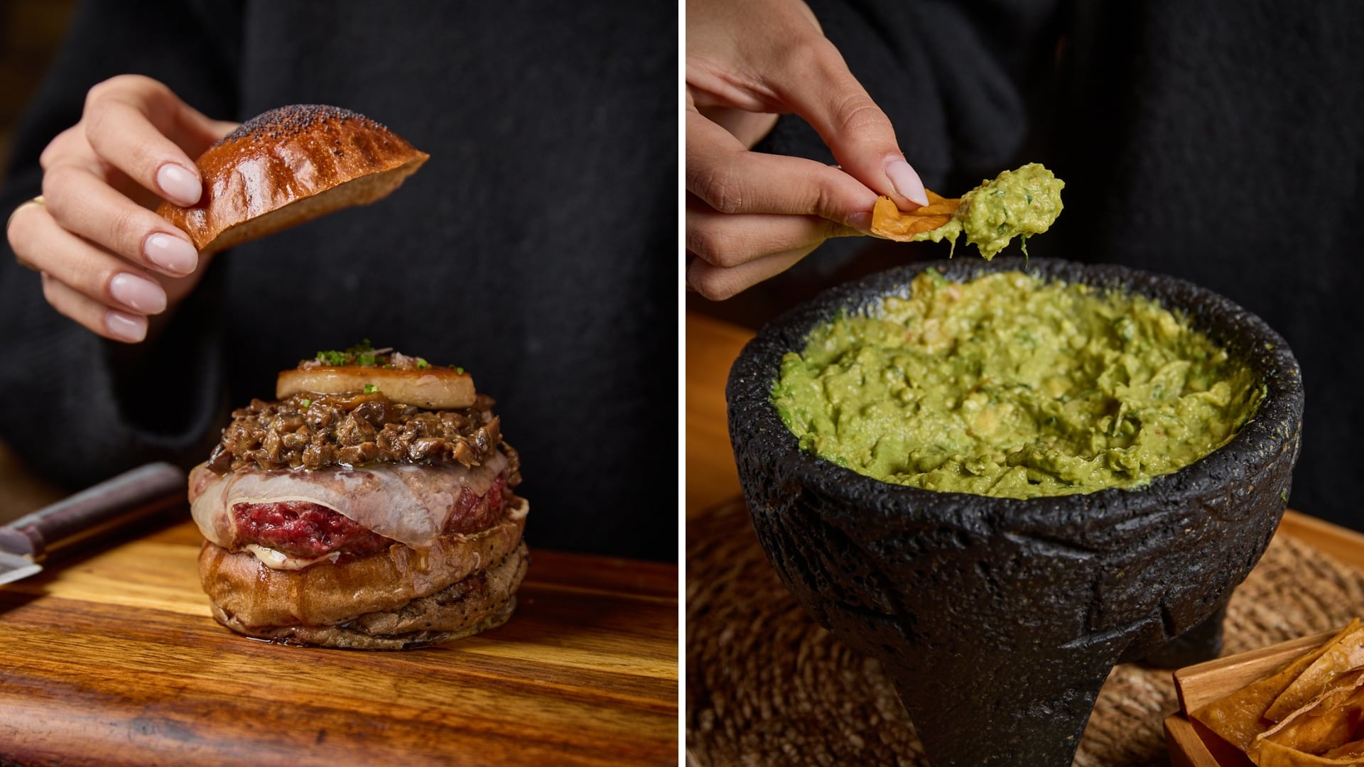 Hamburguesa y guacamole de La Bistroteca (Cedidas)