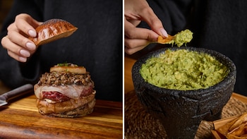 Hamburguesa y guacamole de La Bistroteca (Cedidas)
